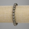 Bransoletka z pirytu, gładkie kulki, średnica 8 mm ±, długość 18 cm ±, elastyczna