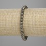Bransoletka z pirytu — gładkie kuleczki, średnica 6 mm, długość 18 cm, elastyczna