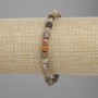 Bransoletka z jaspisu w formie szlifowanych kostek o wymiarach 5×5 mm, długość 18 cm, elastyczna