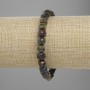 Bransoletka z jaspisu Krwi Smoka, fasetowany sześcian o wymiarze 7×7×7 mm, długość 18 cm ±, na elastycznej gumce