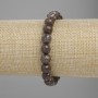 Bransoletka z kawowego jaspisu, fasetowana kula, średnica 8 mm, długość około 18 cm, elastyczna