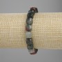 Bransoletka z czerwonego jaspisu, fasetowane kostki 8,5×8,5 mm, długość 18 cm ±, elastyczna