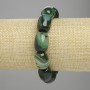 Bransoletka z agatu w formie baryłek, średnica 17–18×12 mm, 5–13 mm ±, długość 18 cm ±, na elastycznej gumce