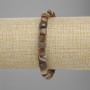 Bransoletka z agatów szlifowanych w kostkach 6×6 mm, długość 18 cm, na elastycznej gumce
