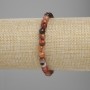 Bransoletka z agatą fasetowaną kulką, średnica 6 mm ±, długość 18 cm ±, na elastycznej gumce