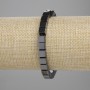 Bransoletka z hematitu w formie sześcianów, średnica 6×6 mm ±, długość ok. 18 cm ±, na elastycznej nici