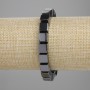 Bransoletka z hematitu w formie sześcianów, średnica 8×8 mm, długość 18 cm, elastyczna