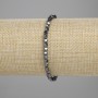 Bransoletka z hematytu fasetowanego, średnica koralików około 3,5×4 mm, długość 18 cm ±, na elastycznej gumce