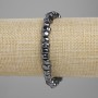 Bransoletka hematytu fasetowana 6-8 mm, 5×4-4, 5 mm ±, długość 18 cm ±, elastyczna