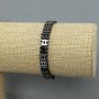 Bransoletka hematyt Chanel 8×6 mm, długość około 18 cm, elastyczna
