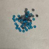 Niebieskie kryształki strassowe do utrwalania na zimno, średnica 4 mm, opakowanie ok. 15 g (+ -)