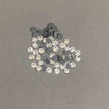 Kamienie strass do mocowania na zimno, kolor biały, średnica 5 mm ±, opakowanie 290 g (±)