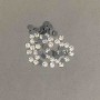 Kamienie strass do mocowania na zimno, kolor biały, średnica 5 mm ±, opakowanie 290 g (±)