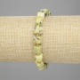 Bransoletka z jadeitu fasetowanego w kostkach 7×7 mm ±, koraliki 3 mm ±, długość 18 cm ±, elastyczna