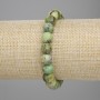 Bransoletka z jadeitu – fasetowane kuleczki, średnica 10 mm ±, długość 18 cm ±, elastyczna