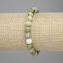 Bransoletka z jadeitu – fasetowana kula o średnicy 8 mm ±, długość 18 cm ±, elastyczna
