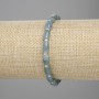 Bransoletka z jadeitu, koraliki w formie beczek, średnica 8×5 mm ±, koraliki 3 mm ±, długość ok. 18 cm, na gumce elastycznej