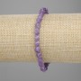 Bransoletka z ametystu fasetowanego w rombiki, średnica ok. 6×5 mm, długość ok. 18 cm, na elastycznej gumce