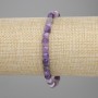 Bransoletka z ametystu szlifowanego, kubikowy kształt, wymiary 5×5 mm, długość 18 cm, na elastycznej gumce