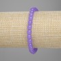 Bransoletka z lawendowego ametystu, gładkie kuleczki, średnica 6 mm, długość ok. 18 cm, elastyczna