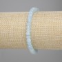 Bransoletka z akwamarynu fasetowanego w kształcie rondelka, średnica 6×4 mm ±, długość 18 cm ±, elastyczna
