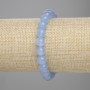 Bransoletka z akwamarynem – gładkie kuleczki o średnicy 8 mm, długość 18 cm, na elastycznej gumce