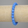 Bransoletka z apatytu – gładkie kuleczki, średnica 8 mm, długość 18 cm, elastyczna