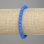 Bransoletka z apatytu, gładkie kuleczki, średnica 6 mm, długość 18 cm, elastyczna