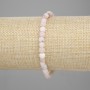 Bransoletka z różowego opalu, fasetowane kostki 4,5×4,5 mm, długość 18 cm, na elastycznej gumce
