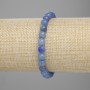 Bransoletka z niebieskiego awenturytu, gładka kulka, średnica 7 mm+-, długość 18 cm+-, na elastycznej gumce