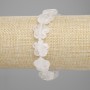 Bransoletka z górskiego kryształu „Kwiat”, średnica 15 mm ±, długość 18 cm ±, koraliki 3 mm ±, elastyczna baza