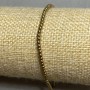 Bransoletka z hematytu – kuleczki 2 mm, długość 18 cm, elastyczna
