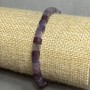 Bransoletka z lepidolitu – kostki 4×4 mm, długość 18 cm, elastyczna