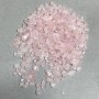 Naturalny kamień – różowy kwarc, odłamki bez otworu 3–10×3–4 mm ± (za 100 g±)