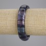 Bransoletka z fluorytu, gładkie ogniwo, średnica 23×13, 5 mm±, długość 18 cm±, elastyczna