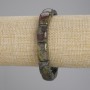 Bransoletka z jaspisu „Krew Smoka”, gładkie ogniwo, średnica 16,5×10 mm, długość 18 cm, elastyczna