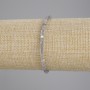 Bransoletka z labradorytu fasetowanego – kostki 3×3 mm, długość 18 cm, elastyczna