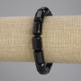 Bransoletka z cylindrycznych koralików agatu, średnica 14×10 mm, długość 18 cm, elastyczna