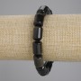Bransoletka z obsydianu słonecznego – cylindryczne koraliki 14×10 mm, długość 18 cm, elastyczna