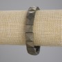 Bransoletka z fasetowanego pirytu, ogniwa 11 × 11 mm, długość 18 cm, elastyczna