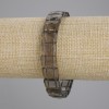 Bransoletka z topazu dymnego, fasetowane ogniwo, średnica 12,5×9,5 mm, długość 18 cm, elastyczna