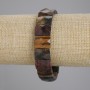 Bransoletka z tygrysiego oka, byczego oka i sokolego oka, fasetowane ogniwo, średnica 15×11 mm+-, długość 18 cm+-