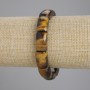 Bransoletka z tygrysanego oka, gładkie ogniwo, wymiary 17×10 mm, długość 18 cm ±, elastyczna