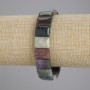 Bransoletka z agatu mechowego, ogniwa 14×10 mm, długość 18 cm, na elastycznej gumce