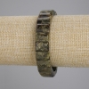 Bransoletka z naturalnym granatem groszulowym, ogniwo o średnicy 13×9 mm, długość 18 cm, elastyczna