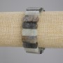 Bransoletka z kwarcu rutylowego włosistego, ogniwo, średnica 22×10 mm, długość 18 cm, elastyczna