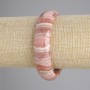 Bransoletka z naturalnym kamieniem ródochrozyt, ogniwo 17×13 mm, długość 18 cm ±, elastyczna