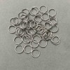 Zapięcie sprężynowe – pierścień o średnicy 8 mm, srebrzysty metal, opakowanie 0,5 kg