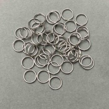 Kółko sprężynowe 8 mm srebrzyste