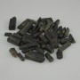 Kamień pamiątkowy dekoracyjny surowy zielony turmalin (epidot) szlif 10-28×5-9 mm ± (różnych rozmiarów) (za 100 g ±)